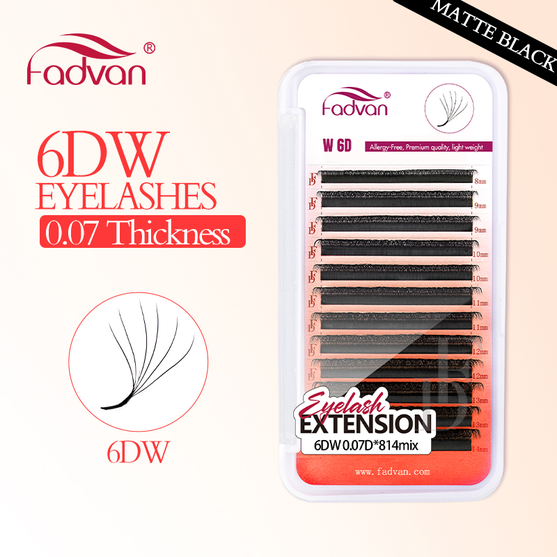 Eyelash Extension For Asian Eyes - FADVAN Echte 6D W wimpers 0,07