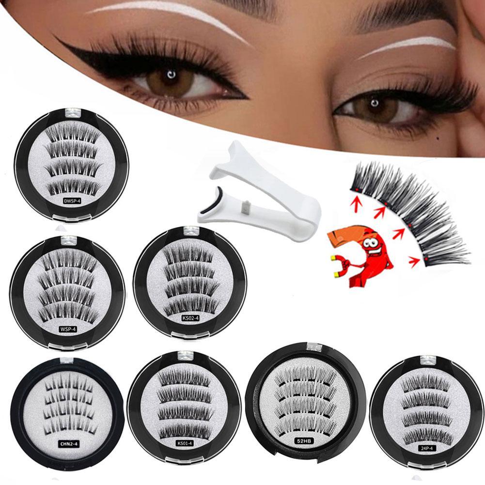 Eyelash Extension For Asian Eyes - 2 paar 3D magnetische valse wimpers