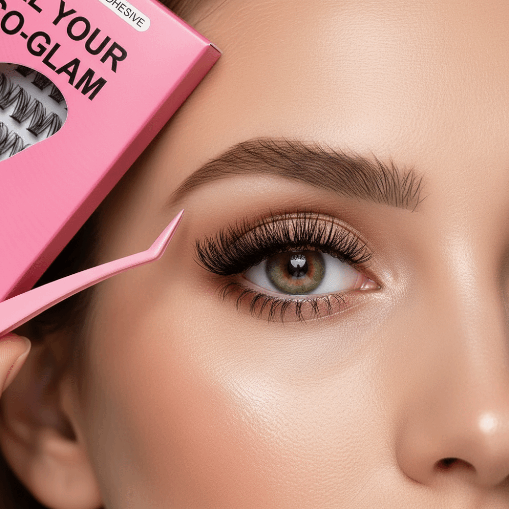 Eyelash Extension For Asian Eyes - Natuurlijke Look DIY Wimperverlengingsset Pluizig Geen