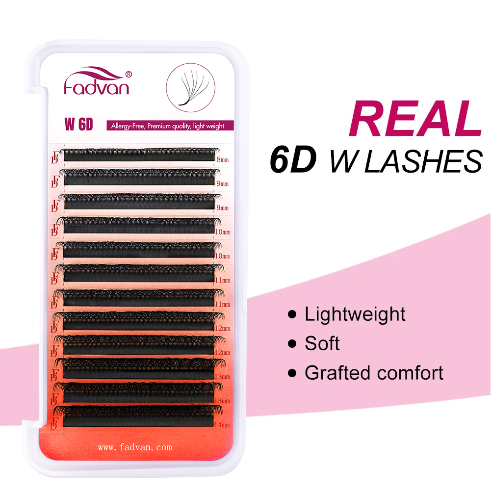 FADVAN Echte 6D W wimpers 0,07 - Eyelash Extension For Asian Eyes recensie en prijs