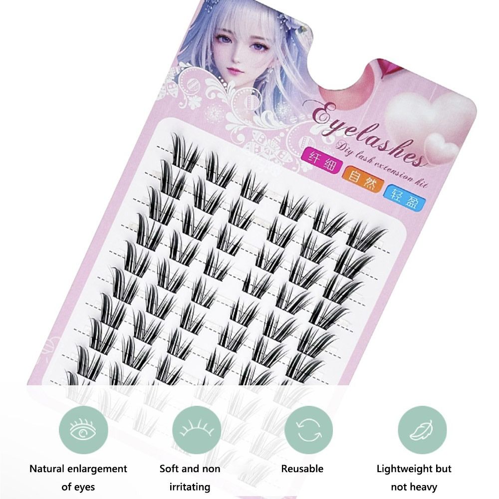 12mm Cat Eye Fairy Lash Cluste - Eyelash Extension Wet Look recensie en prijs