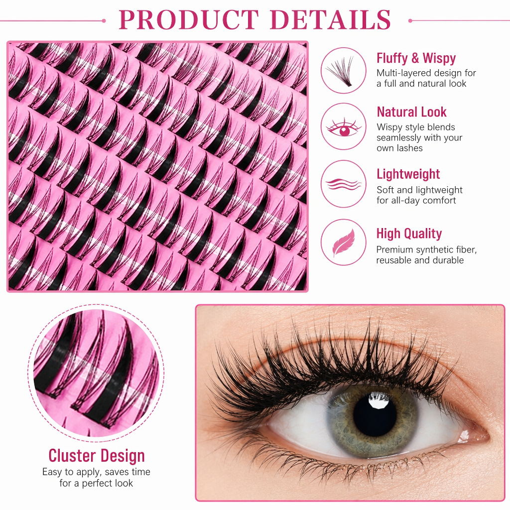 QIUNING Wimperclusters Manga W - Eyelash Extension Wet Look recensie en prijs