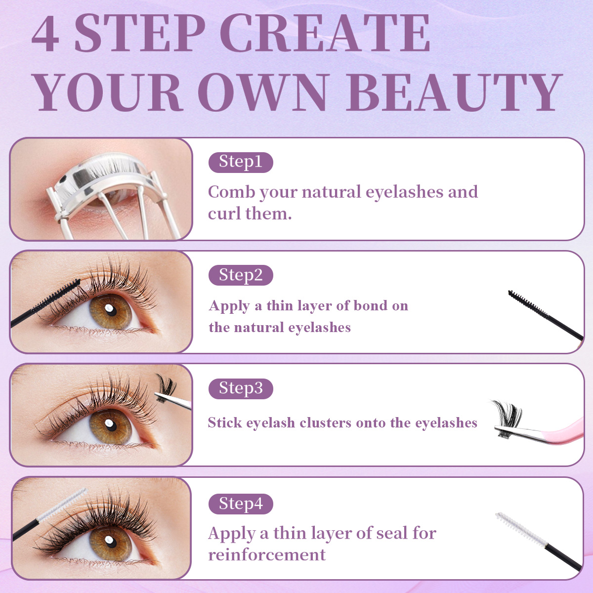 Individuele valse wimpers Mix  - Eyelash Extension For Asian Eyes recensie en prijs