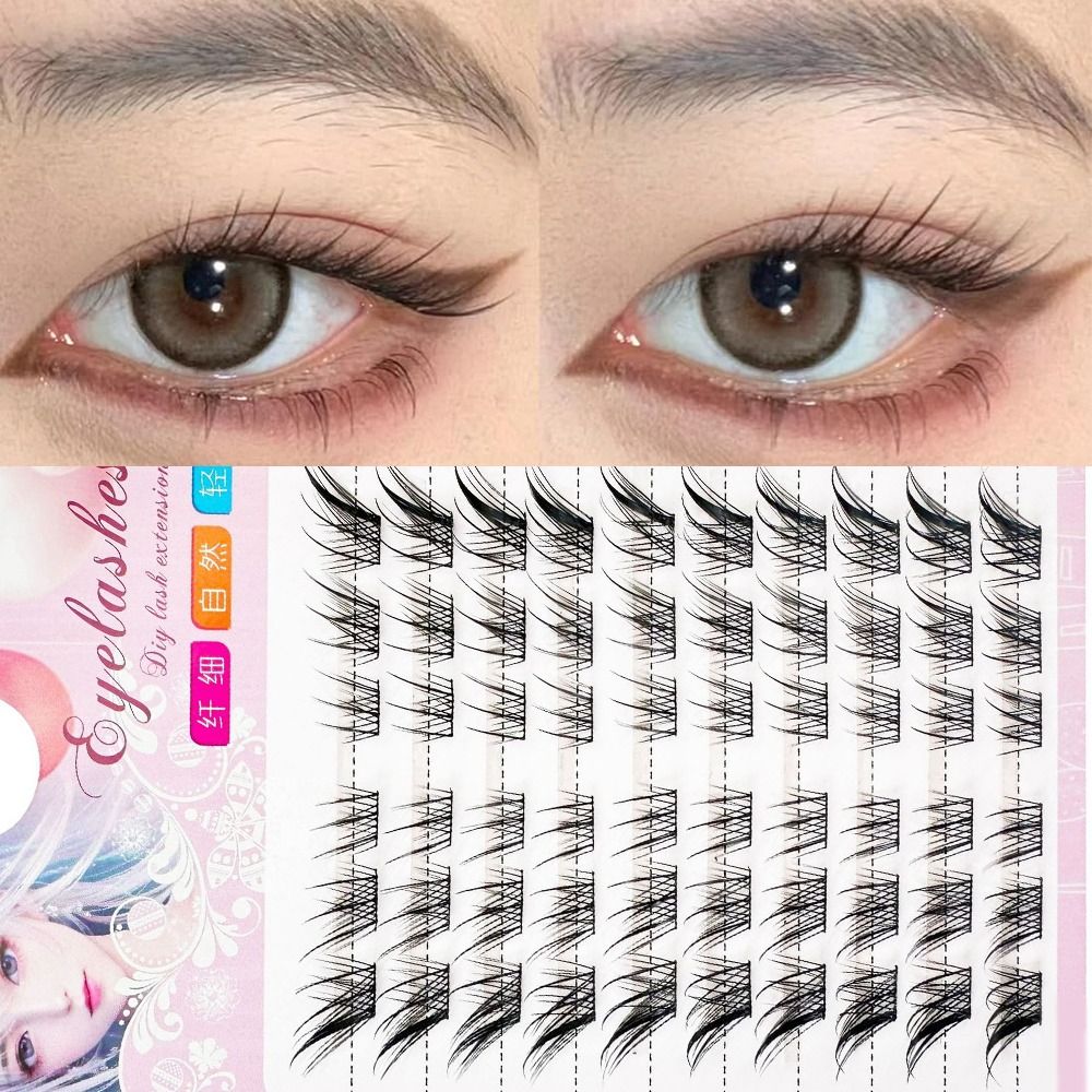 3D Cat Eye Clusters Wimpers Na - Eyelash Extension For Asian Eyes recensie en prijs
