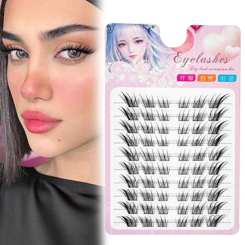 3D Cat Eye Clusters Wimpers Na - Eyelash Extension For Asian Eyes recensie en prijs