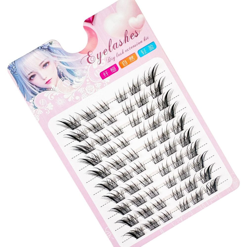 3D Cat Eye Clusters Wimpers Na - Eyelash Extension For Asian Eyes recensie en prijs