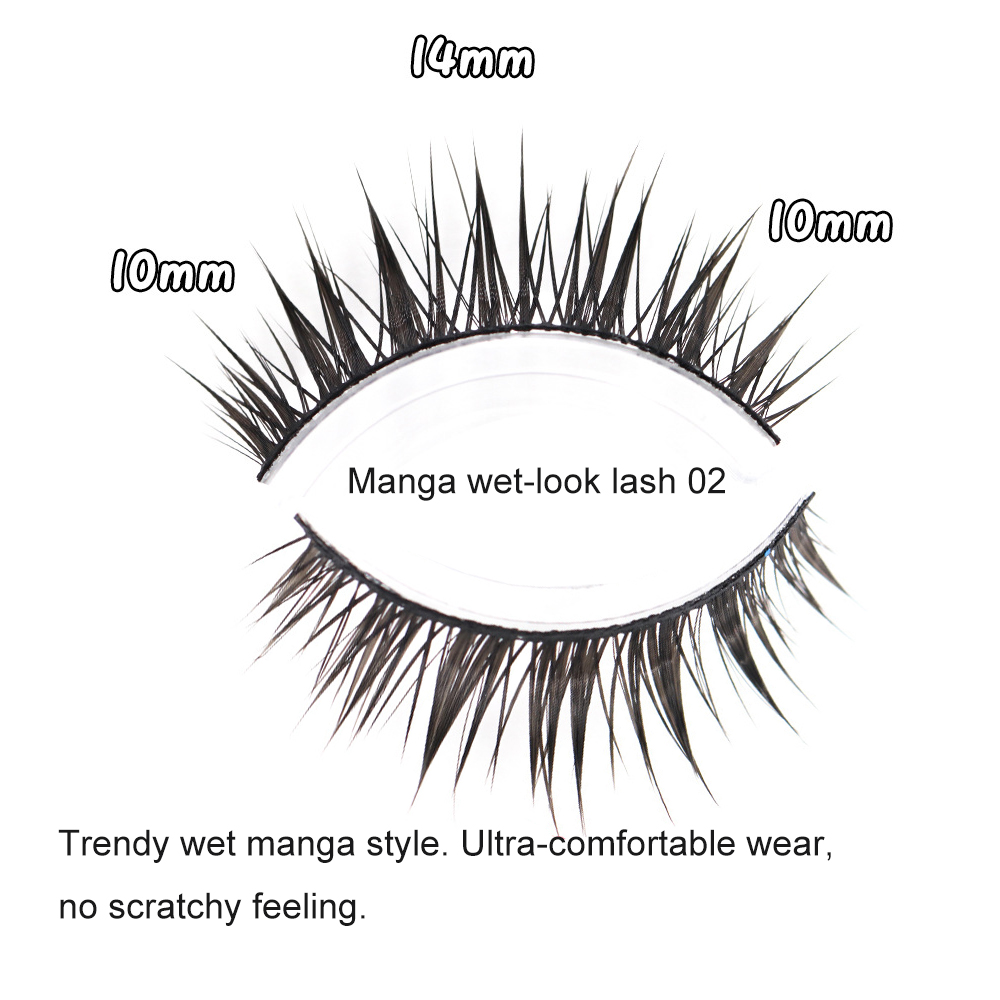 Manga Wet Look Lashes Zwart/Tr - Eyelash Extension Wet Look recensie en prijs